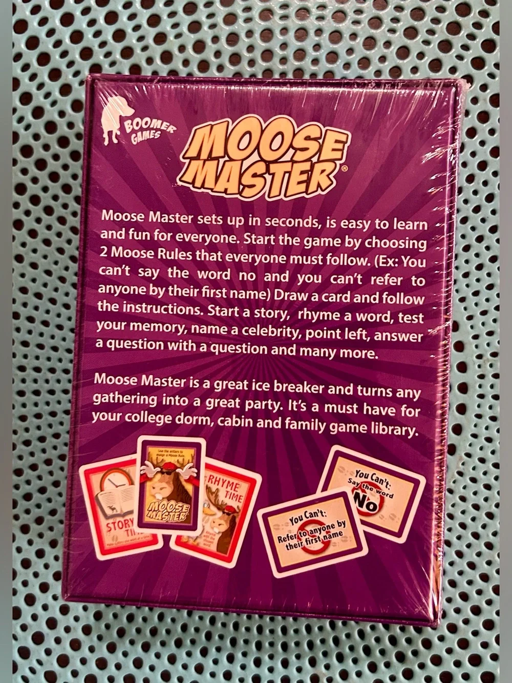 Moose Master Crazy Party Card Game New Open Box 2021 Boomer Games Cards Sealed